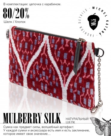 Шелковый (Бахмаль) конверт-папка-косметичка FEMINA SECRETUO! (Тайна женственности!) Plic_FEMINA SECRETO